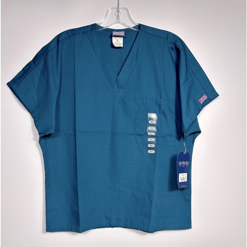 NEW Cherokee Workwear Scrubs Unisex Fit Size XS Green Doctor Nursing Career